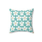 Tealberry Blooms Throw Pillow