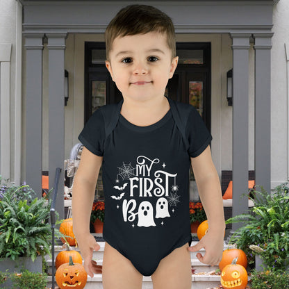 My First Boo Infant Baby Rib Bodysuit