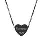 Interwoven Infinity Personalized Engraved Heart Necklace