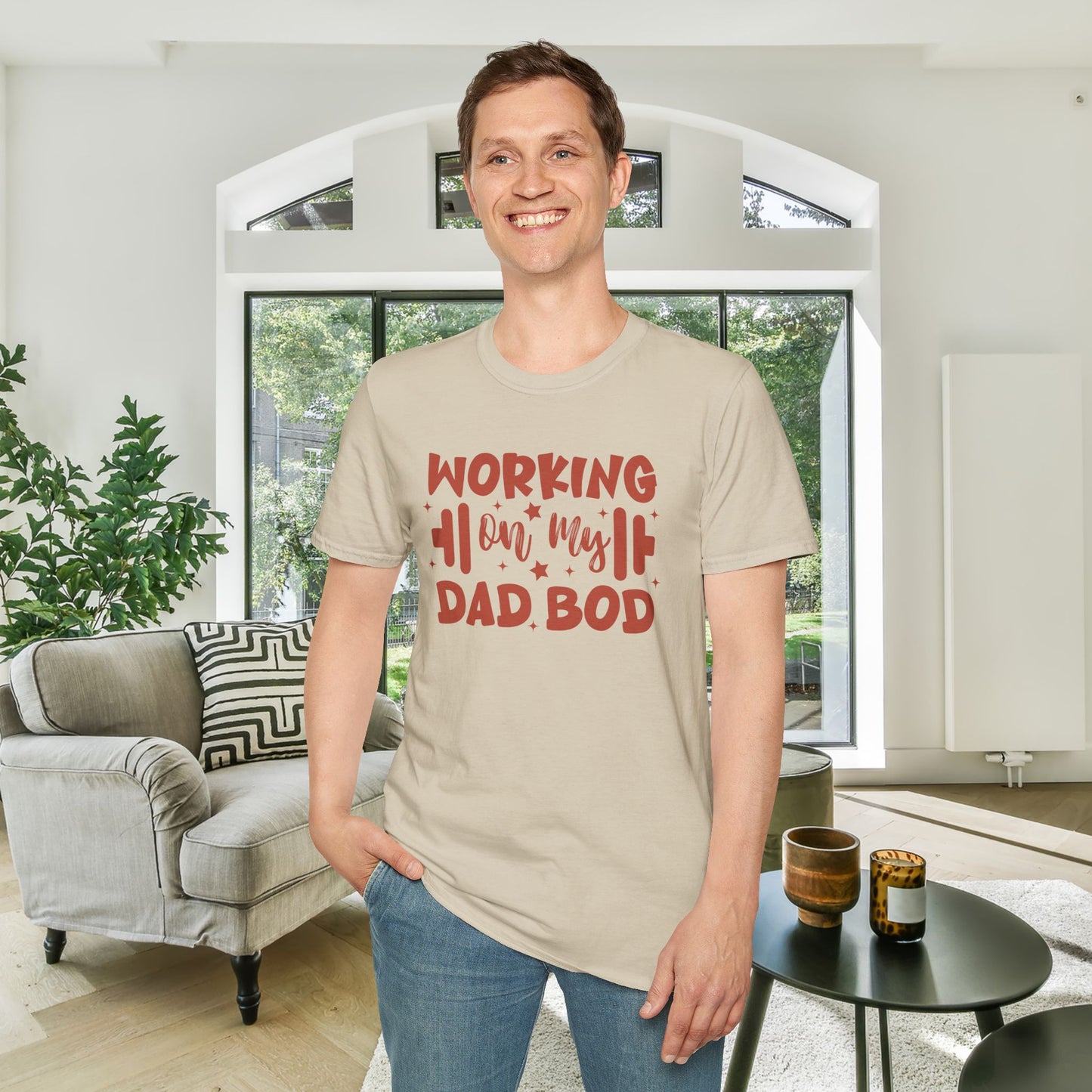 Working On My Dad Bod Adult T-shirt
