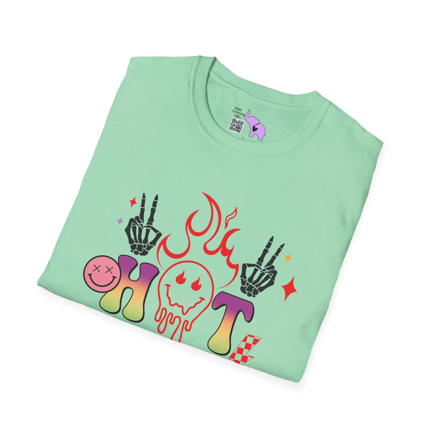 Hot Mess Mama Adult T-shirt