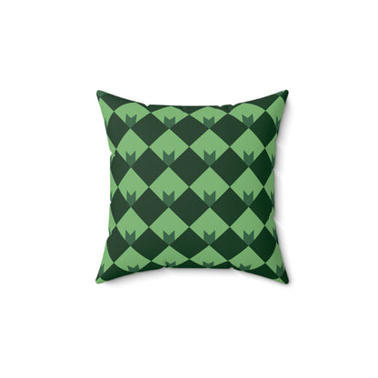 Diamond Bloom- Spruce & Sage Throw Pillow