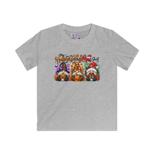 My HallowGivingMas Shirt (Gnomes) Youth Softstyle Tee