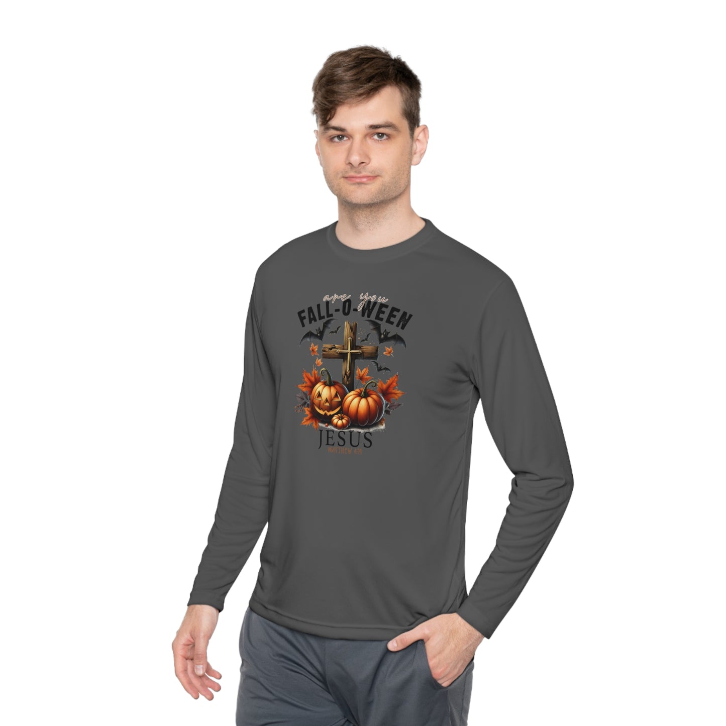 Are You Fall-O-Ween Jesus Lightweight Long Sleeve Tee