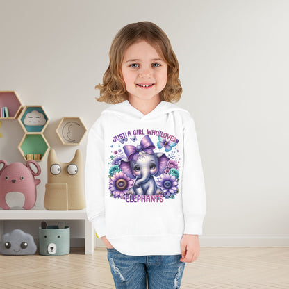 Just A Girl Who Loves Elephants Toddler Hoodie