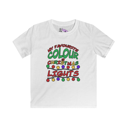 My Favourite Colour Is Christmas Lights Youth Tee