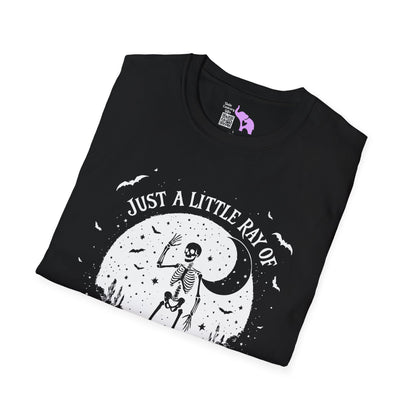 Just A Little Ray of Pitch Black (Crescent Moon) Adult T-shirt