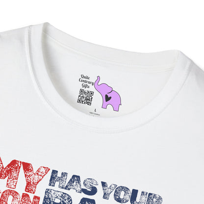 My Son Has Your Back Proud Army Mom Adult T-shirt