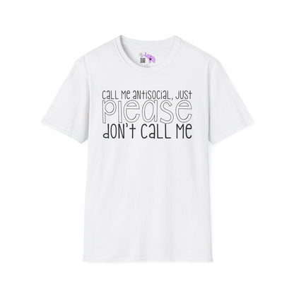 Call Me Anitsocial But Please Don't Call Me Adult T-shirt