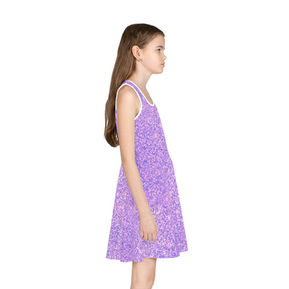 Lavender Crystal Girls' Sleeveless Sundress