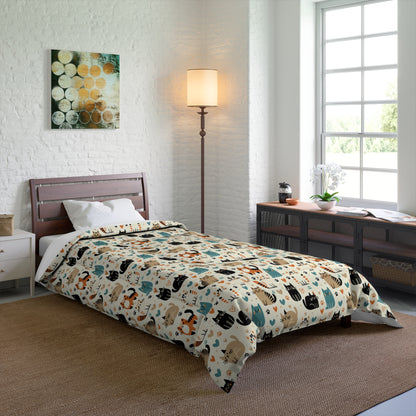 Whiskered Wonders Comforter