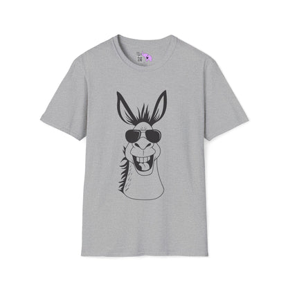 Funny Donkey w/Sunglasses Adult T-shirt