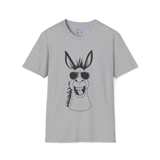 Funny Donkey w/Sunglasses Adult T-shirt