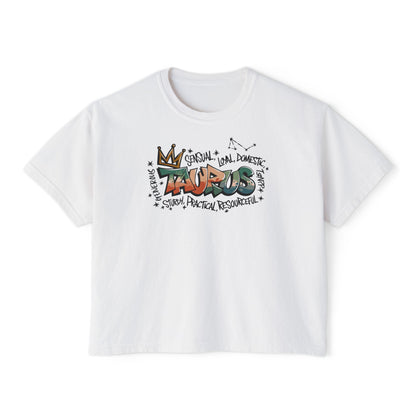 Taurus Street Art Women's Boxy Tee