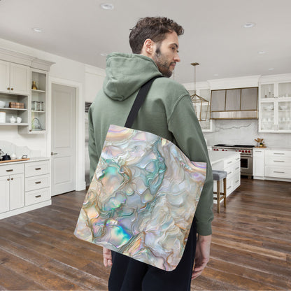 Green Opalescent Dreams Canvas Tote Bag