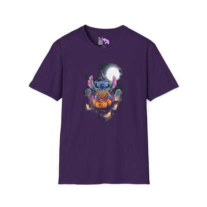 Halloween Stitch Full Moon Adult T-shirt