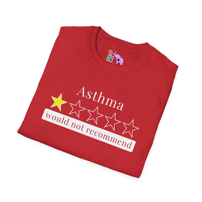 Asthma 1 Star Would Not Recommend Adult T-shirt