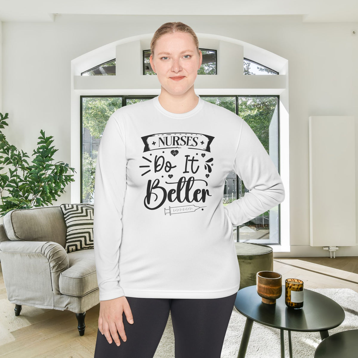 Nurses Do It Better Adult Long Sleeve Tee