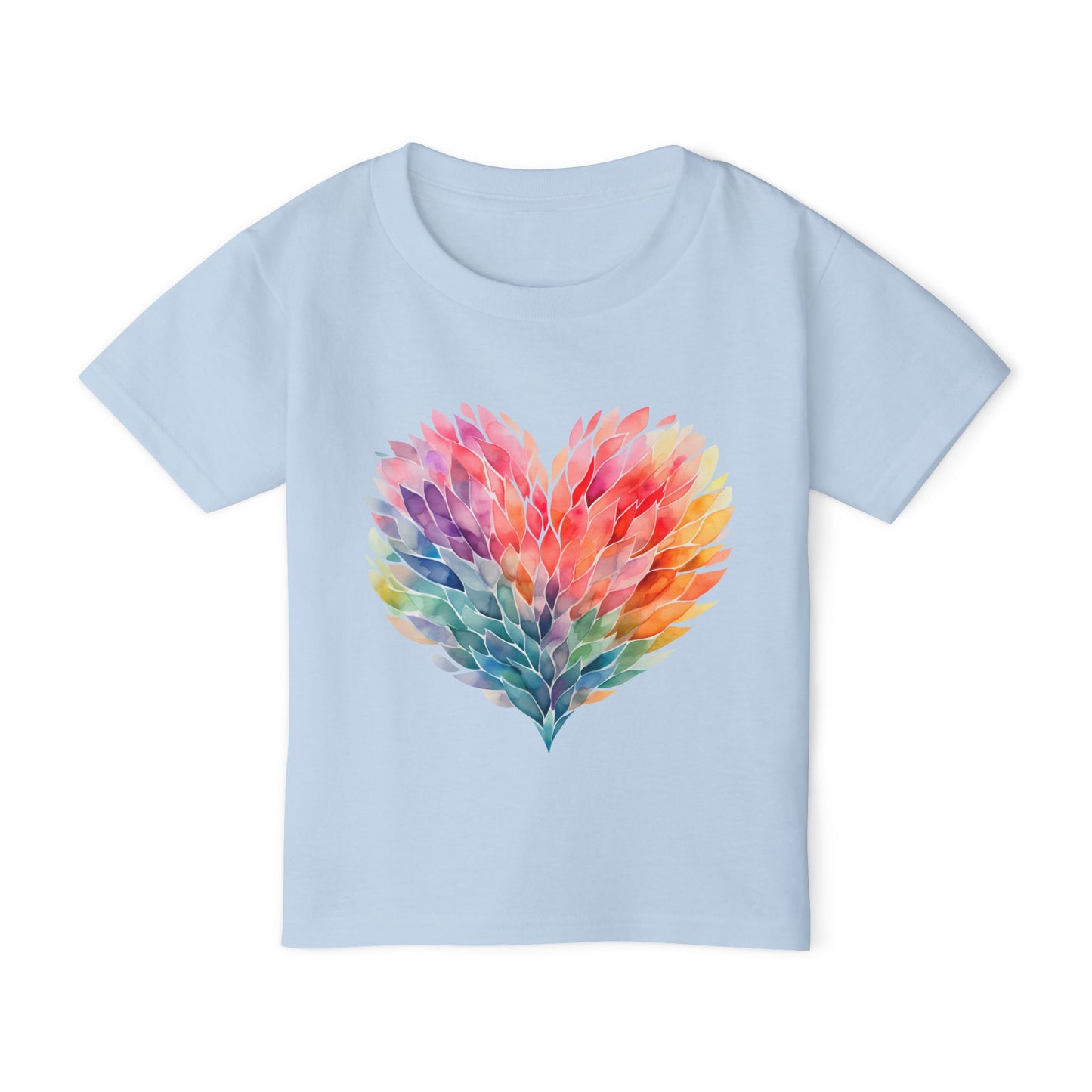Feathery Heart Heavy Cotton™ Toddler T-shirt