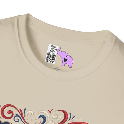 Floral USA 250 Years of Freedom Adult T-shirt