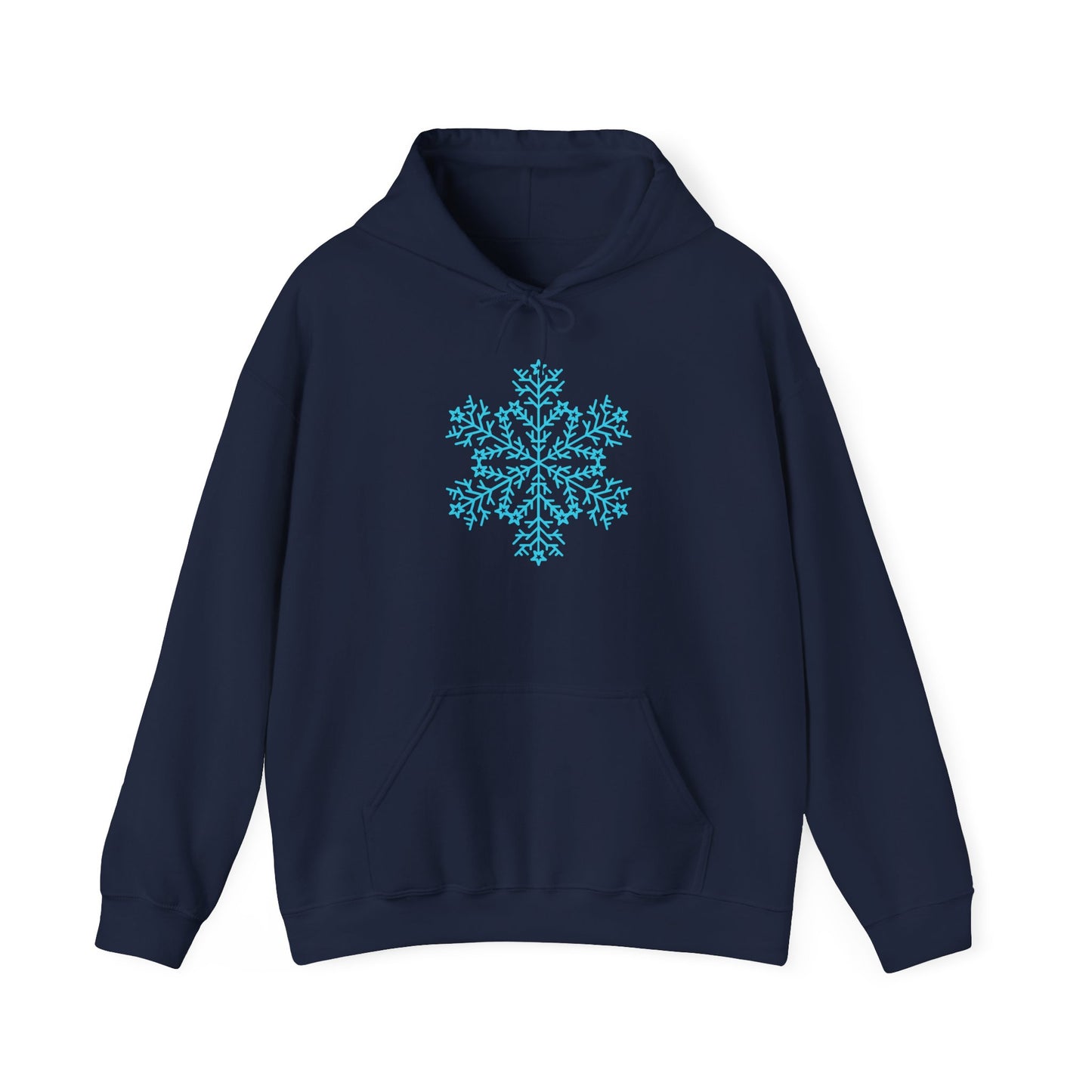 Large Snowflake Adult Heavy Blend™ Hooded Sweatshirt
