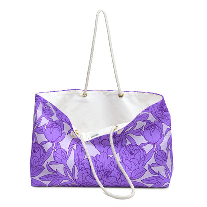 Lavender Peony Symphony Weekender Bag