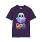 Neon Ghostly Boo Adult T-shirt