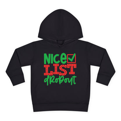 Nice List Dropout Toddler Pullover Fleece Hoodie