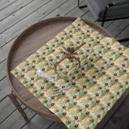Worn Meadow Daisies Wrapping Paper