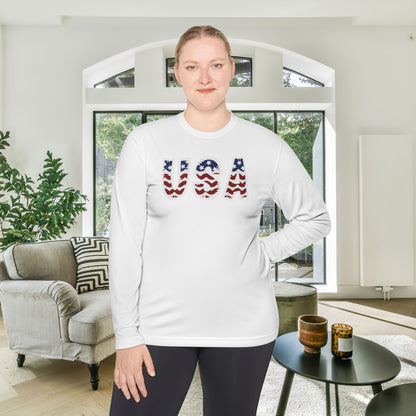 USA in Style Adult Long Sleeve Tee