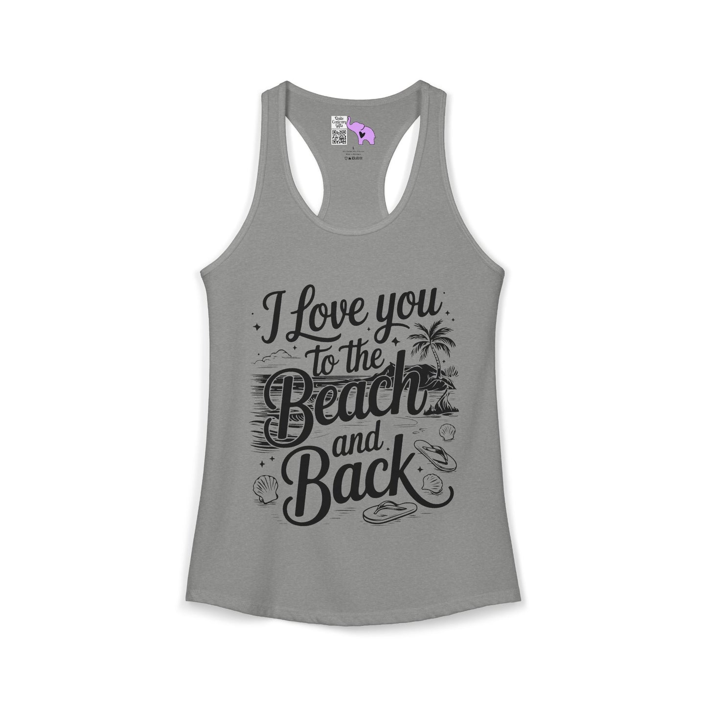 I Love You to the Beach and Back Women's Ideal Racerback Tank