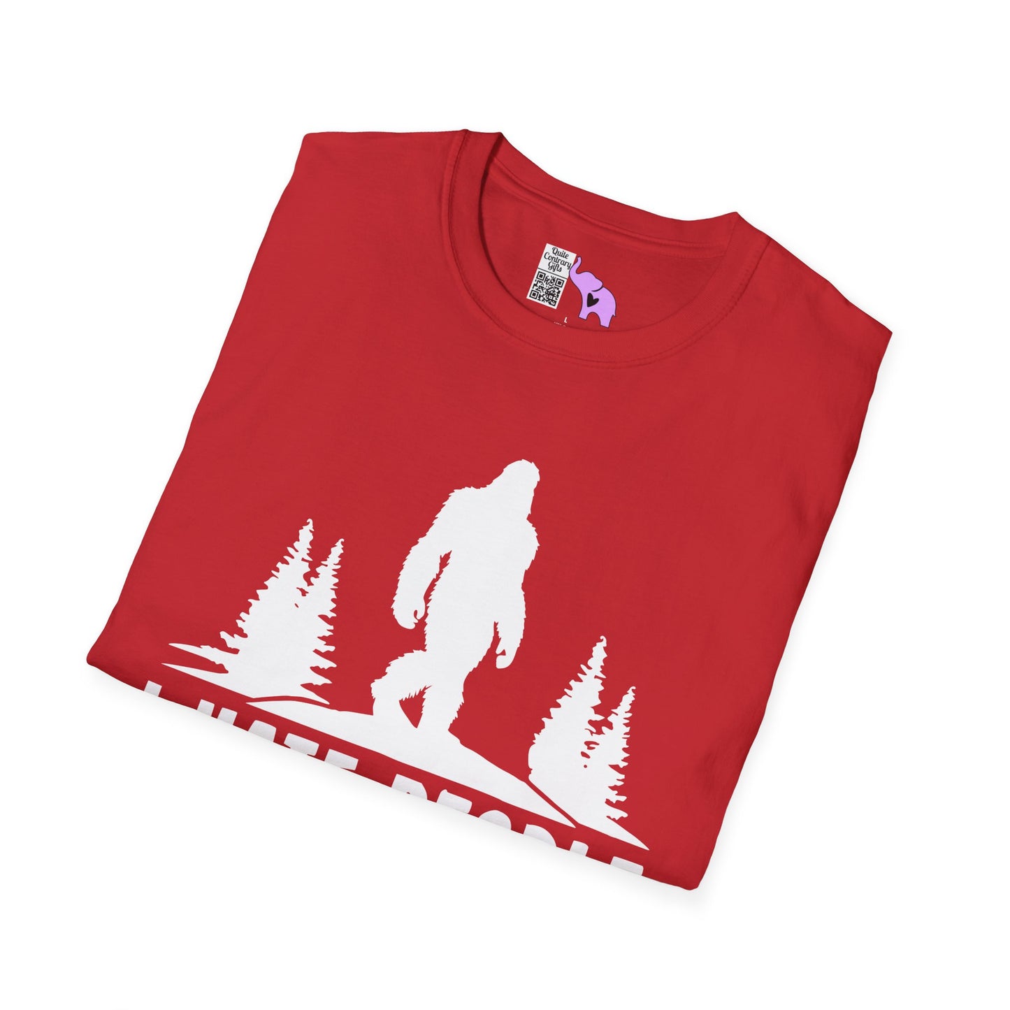 Bigfoot: I Hate People Adult T-shirt