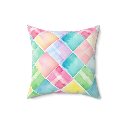 Watercolor Weave Throw Pillow