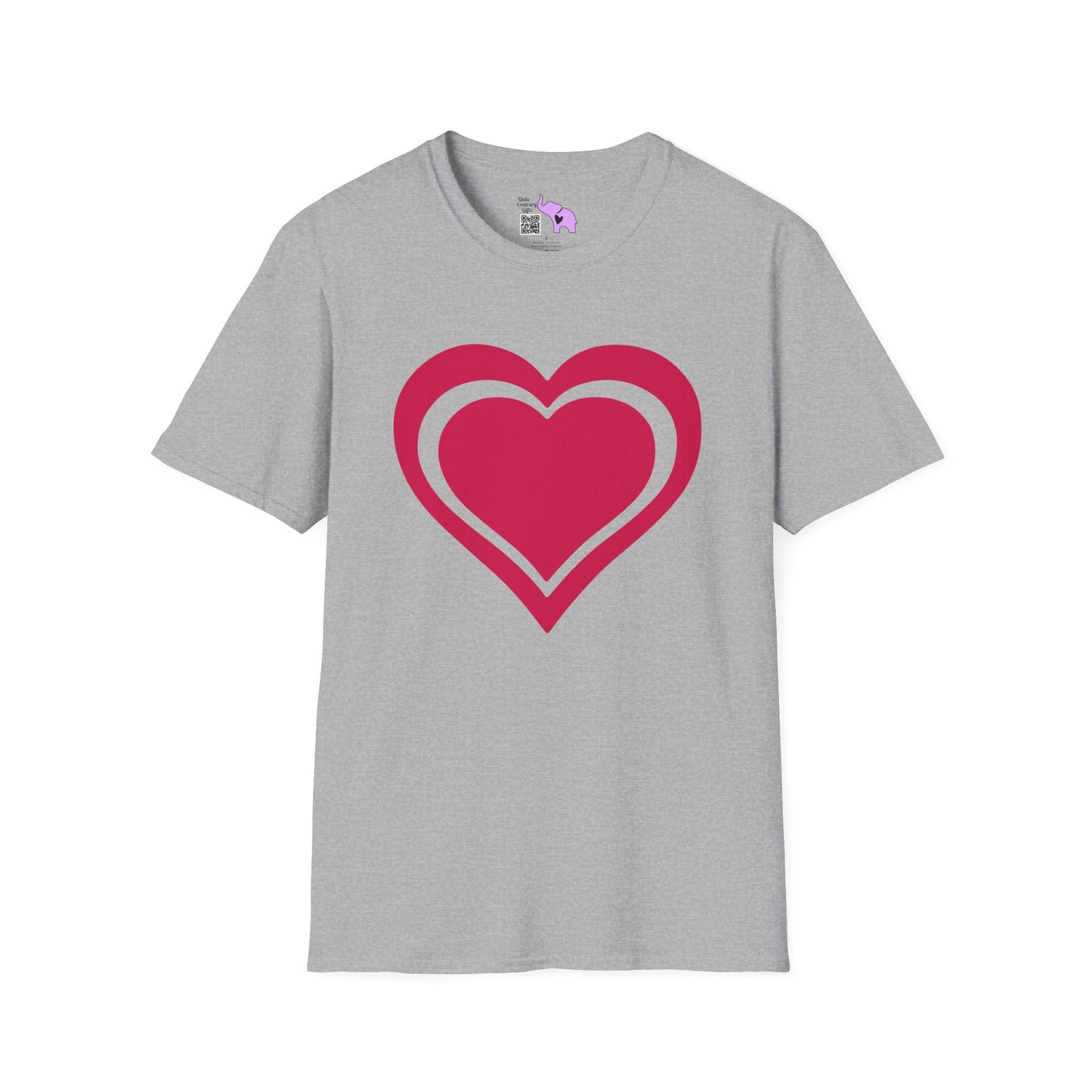 Heart Outline Adult Unisex Tshirt