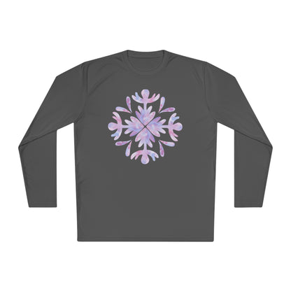 Large Snowflake 3 Adult Long Sleeve Tee