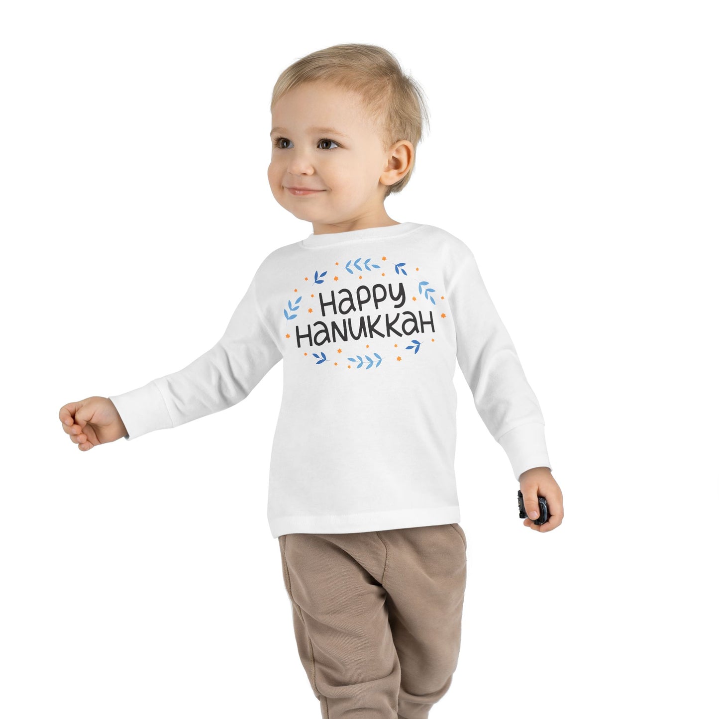 Happy Hanukkah 4 Toddler Long Sleeve Tee