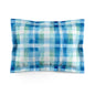 Ocean Sunset Plaid Microfiber Pillow Sham