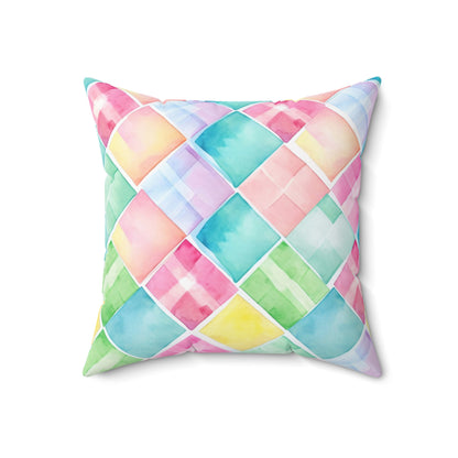 Watercolor Weave Throw Pillow