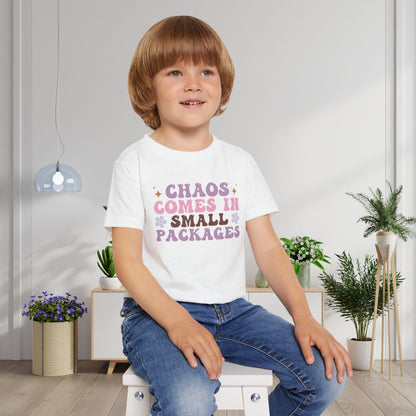 Chaos Comes In Small Packages Heavy Cotton™ Toddler T-shirt