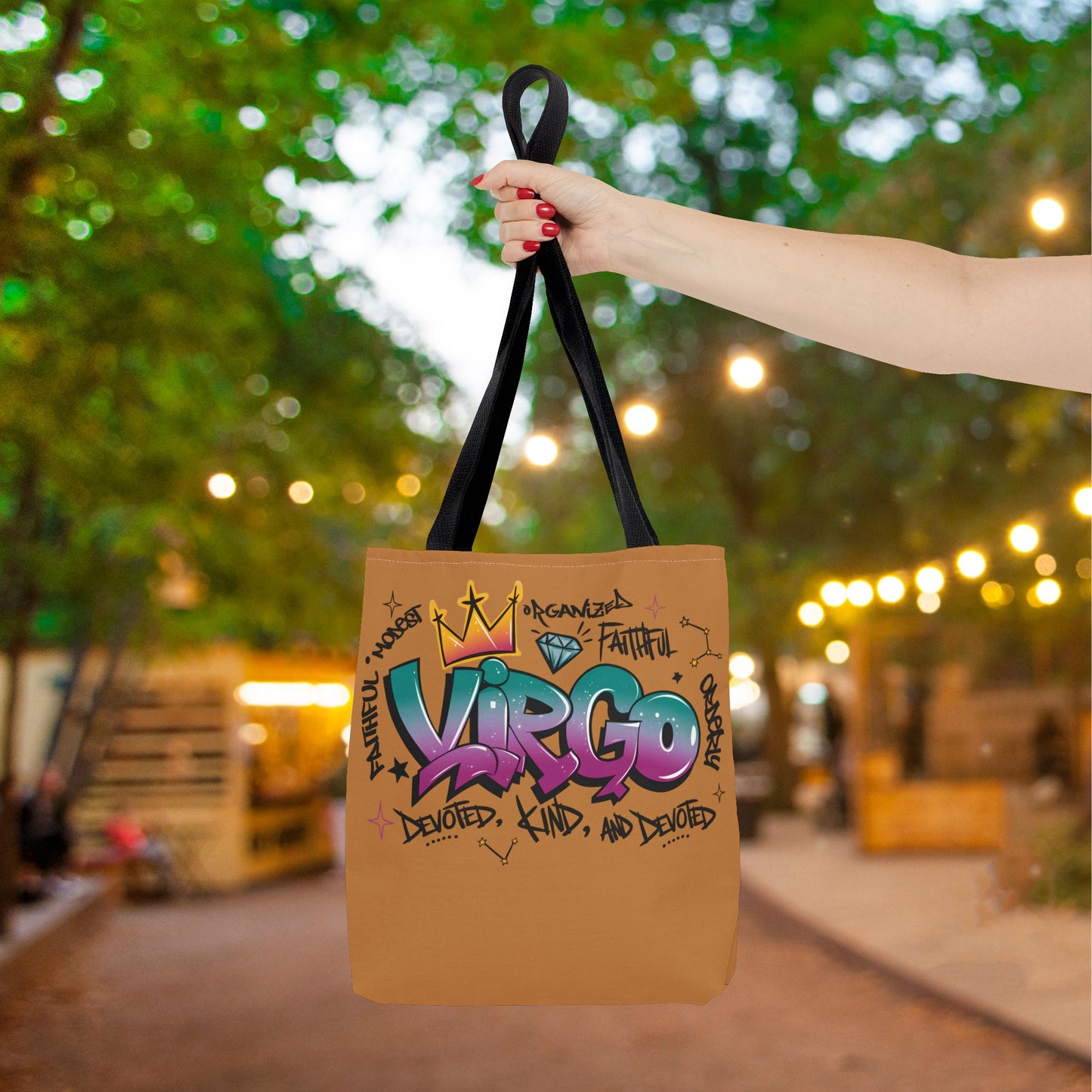 Virgo Street Art Canvas Tote Bag