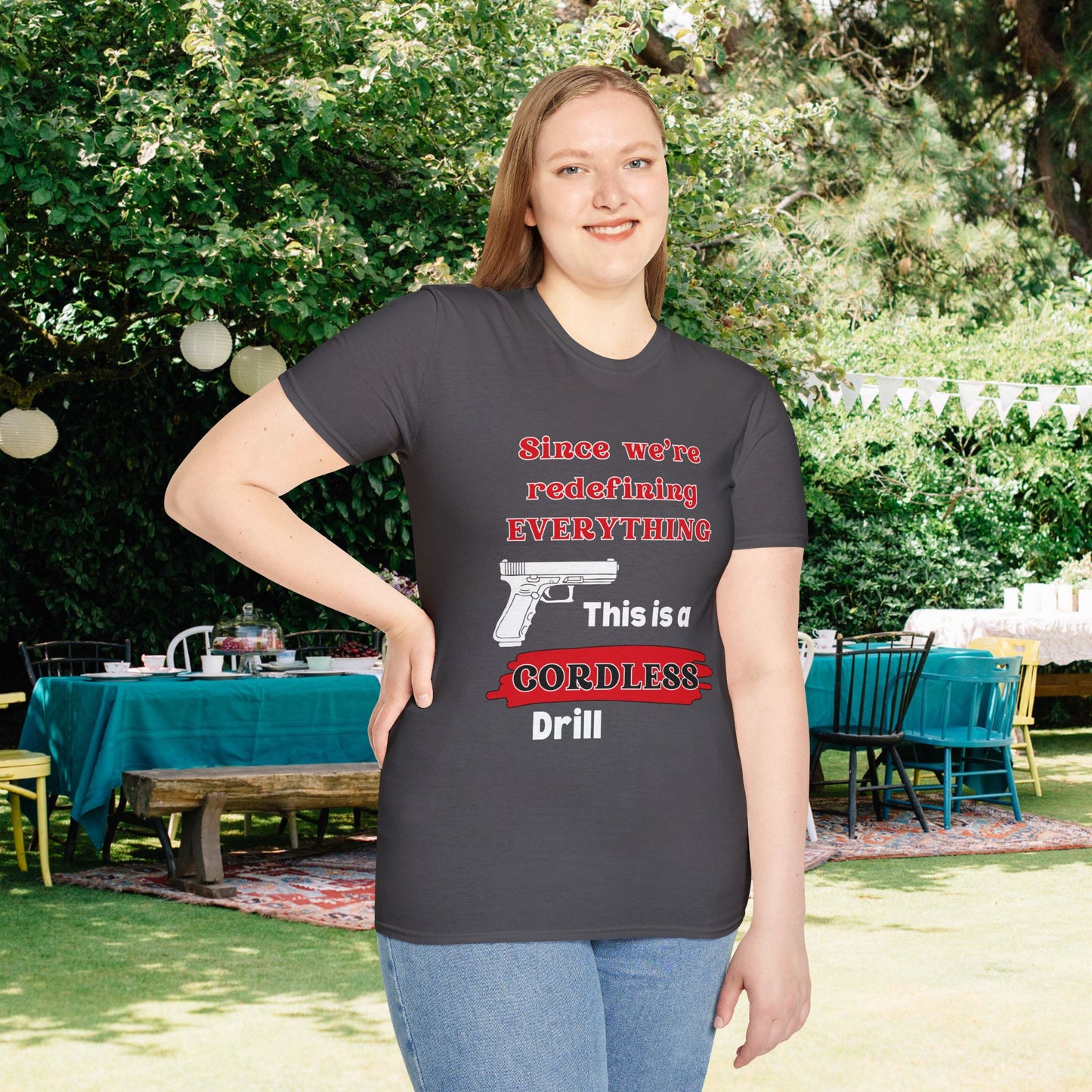 2A Redefining Gun as a Cordless Drill T-shirt