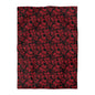 Midnight Poinsettia Garden Microfiber Duvet Cover