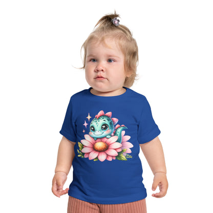 Dinosaur Flower Baby T-Shirt