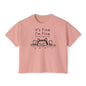 It's Fine I'm Fine Everything's Fine (Cat) Women's Boxy Tee