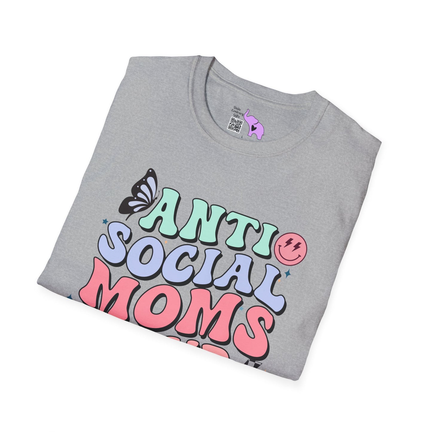 Antisocial Mom's Club Adult T-shirt