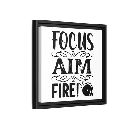 Focus Aim Fire Canvas Bathroom Art