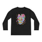 Neon Sugar Skull Youth Long Sleeve Tee