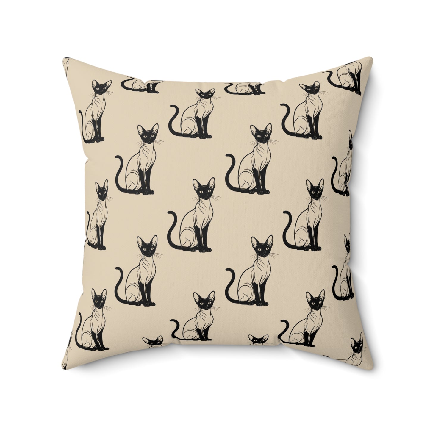 Siamese Charm – Sandy Dune Throw Pillow