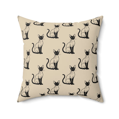 Siamese Charm – Sandy Dune Throw Pillow