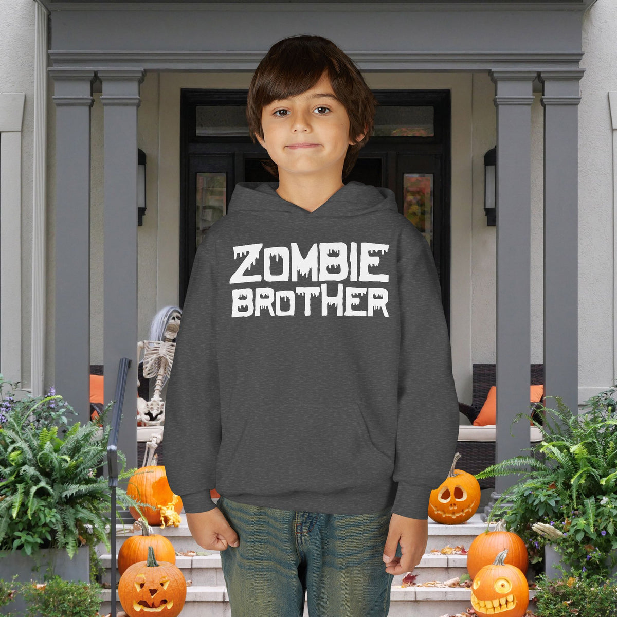 ""Zombie Brother Youth Heavy Blend Hoodie